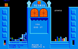 Tetris atari screenshot
